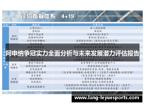 阿申纳争冠实力全面分析与未来发展潜力评估报告